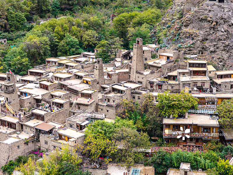 航拍四川理县桃坪羌寨图片素材