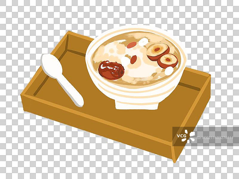 银耳莲子粥图片素材