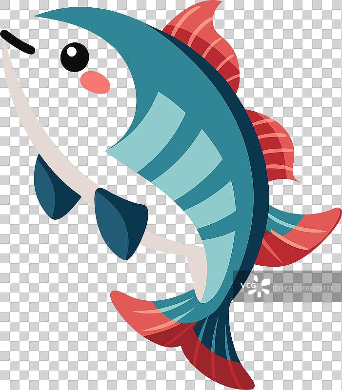 攀鲈鱼跳舞 卡哇伊图片素材