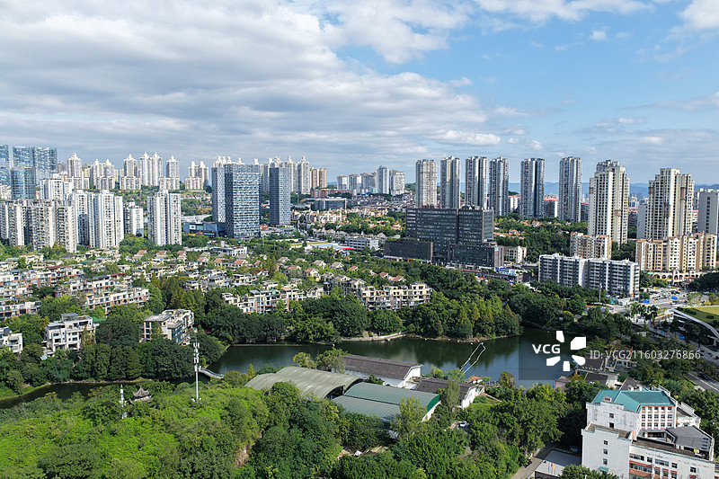 重庆市两江新区城市风光航拍图片素材