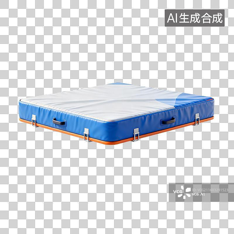 【AI数字艺术】蓝色红色体操垫图片素材