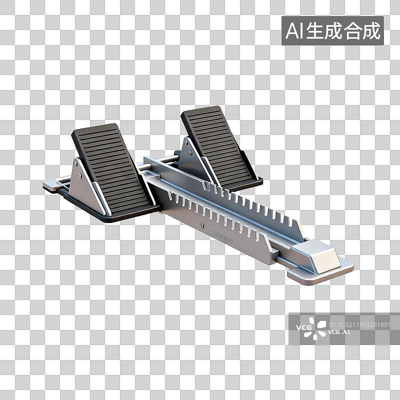 【AI数字艺术】田径短跑起跑器图片素材