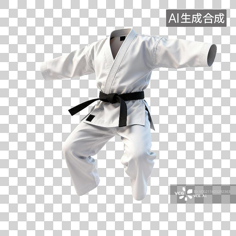【AI数字艺术】白色柔道服图片素材