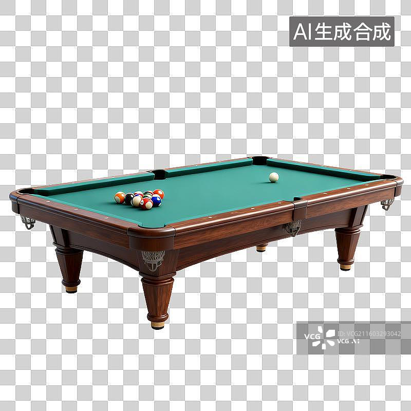 【AI数字艺术】室内经典台球桌图片素材