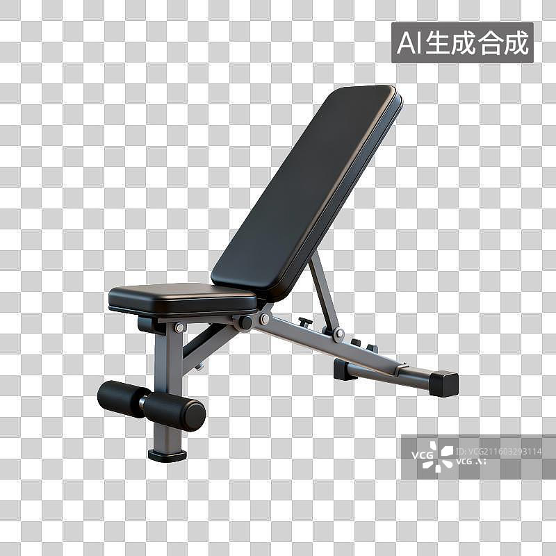 【AI数字艺术】可调节力量训练健身凳图片素材