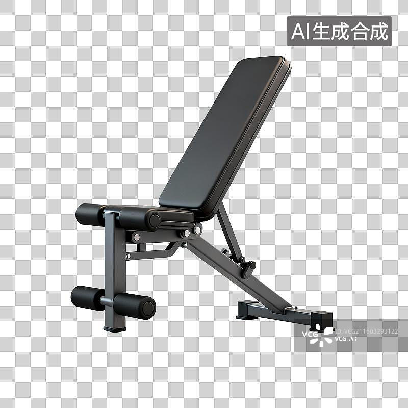 【AI数字艺术】可调节力量训练健身凳图片素材