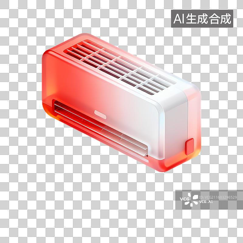 【AI数字艺术】渐变色彩的现代空调图片素材