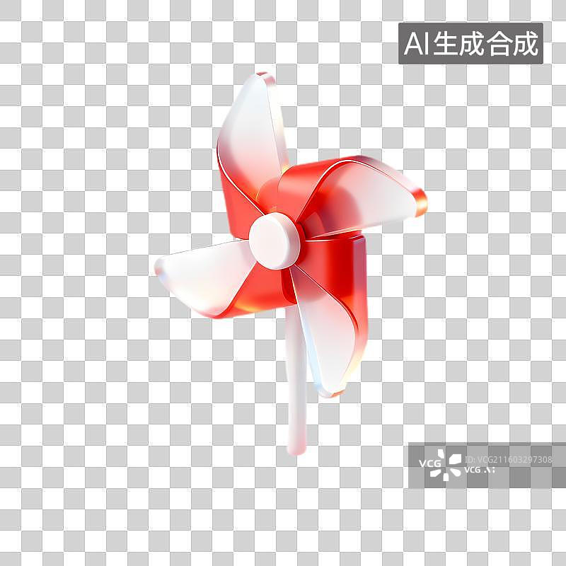 【AI数字艺术】色彩鲜艳的塑料风车玩具图片素材