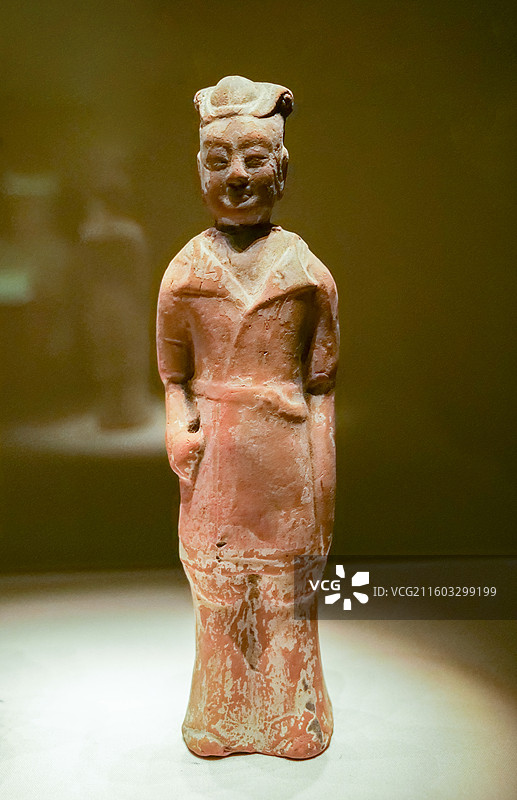 陶俑 北朝 1948年河北景县封氏墓群出土 中国国家博物馆“古代中国基本陈列”图片素材