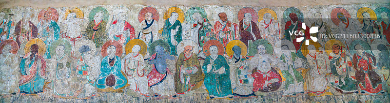 佛光寺 壁画图片素材