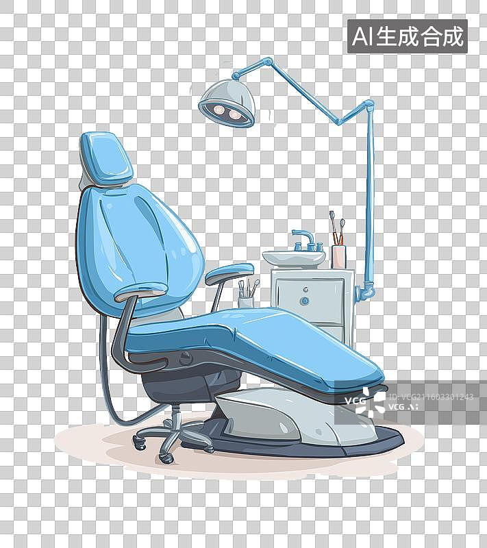 【AI数字艺术】牙科诊疗椅与设备图片素材