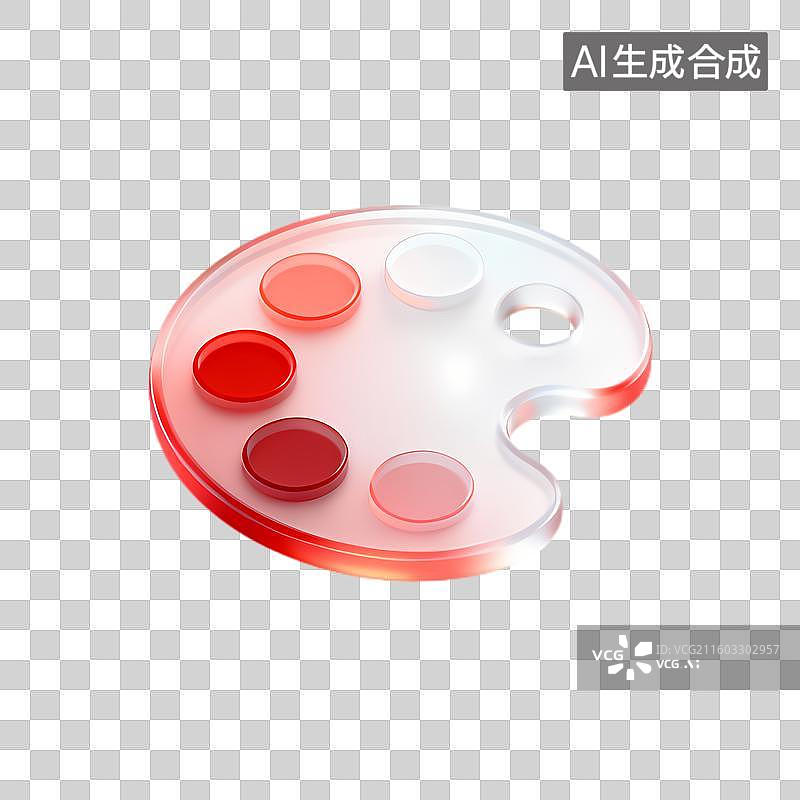 【AI数字艺术】色彩丰富的绘画调色板图片素材