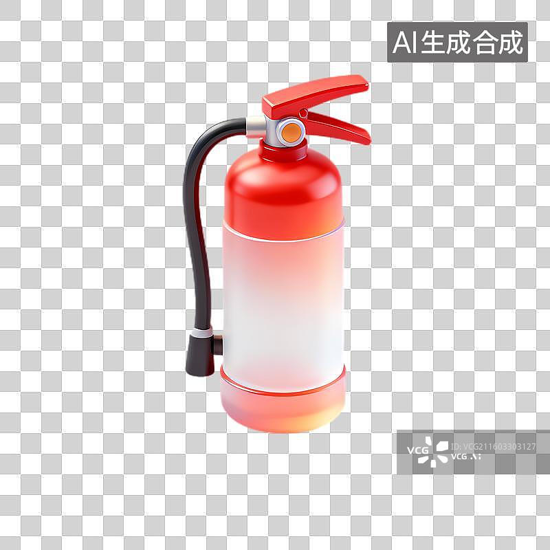 【AI数字艺术】便携式红色消防灭火器图片素材