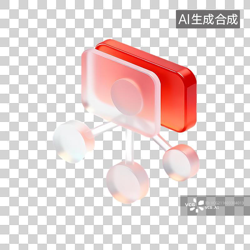 【AI数字艺术】三维渲染的现代连接设备图片素材