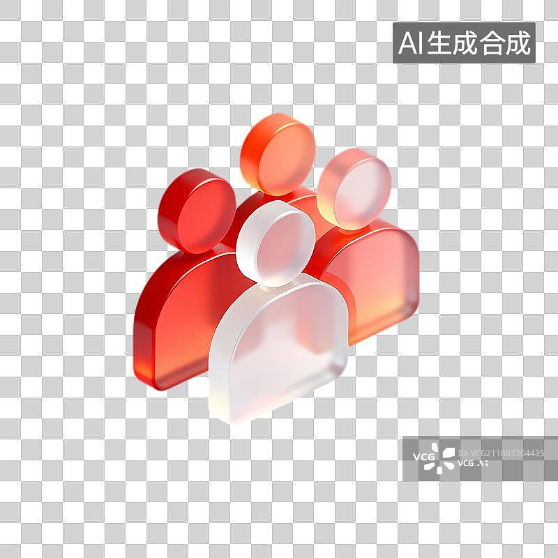 【AI数字艺术】代表社交与团队合作的人群图片素材