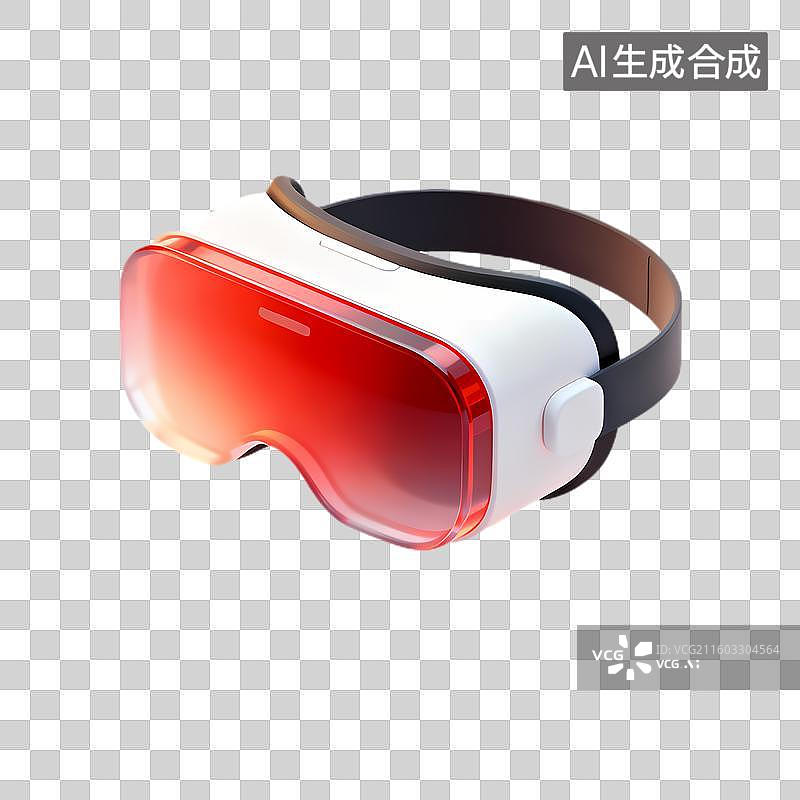 【AI数字艺术】现代虚拟现实头戴设备图片素材