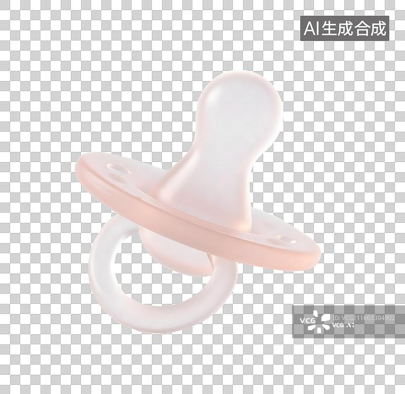 【AI数字艺术】AIGC：3D婴儿奶嘴，母婴用品，设计元素，免抠图形图片素材