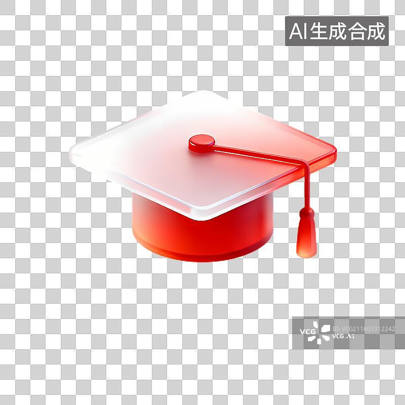 【AI数字艺术】代表学术成就的毕业帽图片素材