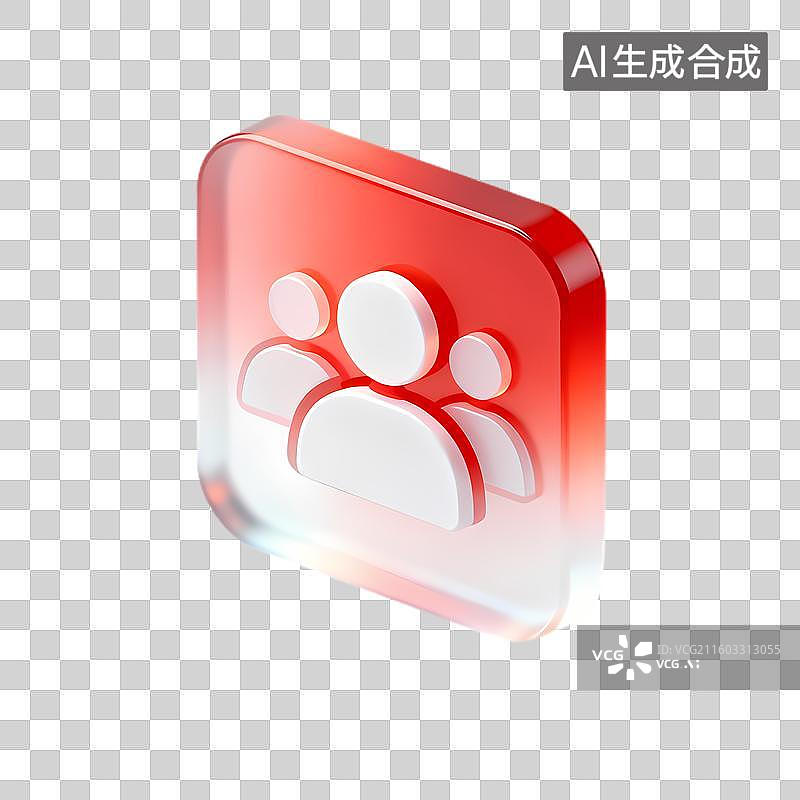 【AI数字艺术】代表人群社交互动的图标图片素材