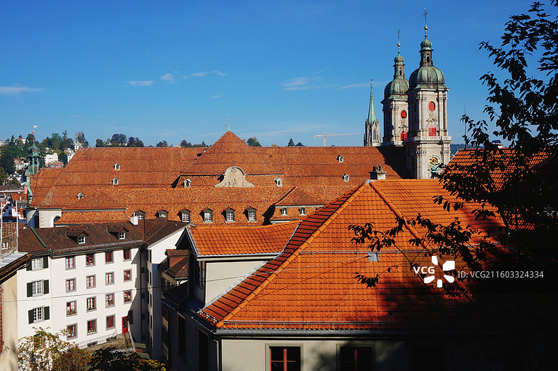 遥望圣加仑修道院图片素材