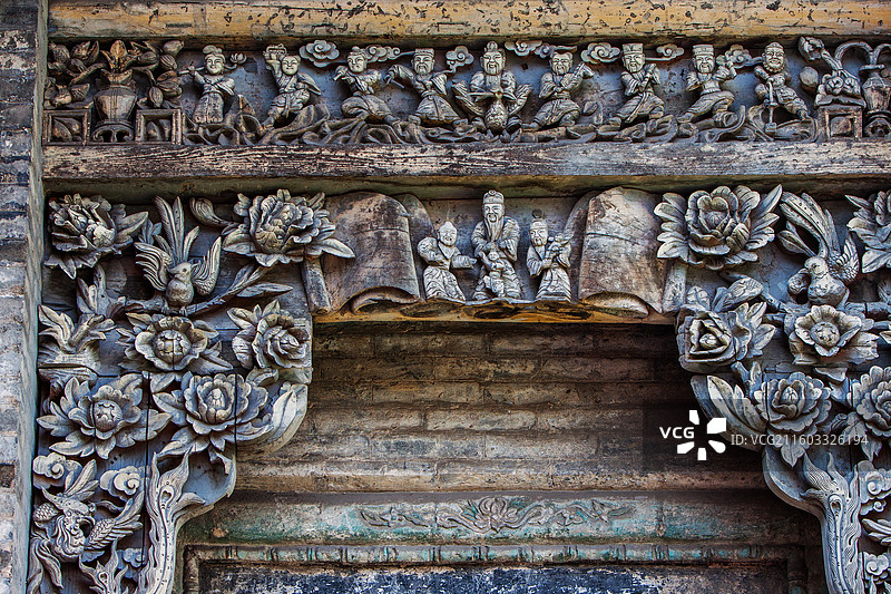 山西 晋城 天官王府 精美木雕图片素材