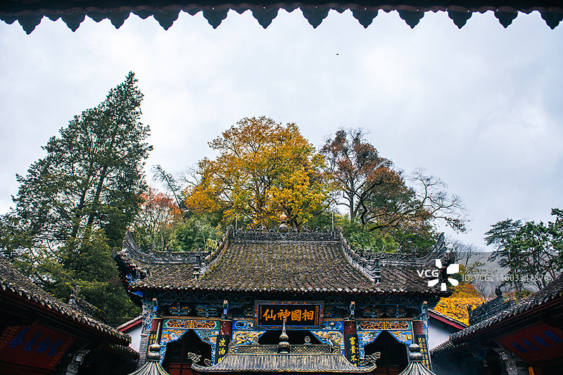 汉中留坝县张良庙图片素材