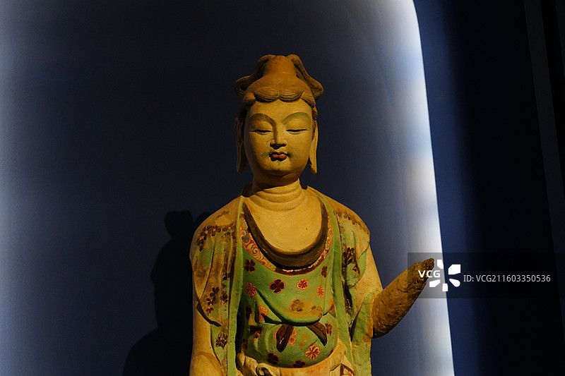 敦煌彩塑 中国敦煌石窟保护研究基金会成立三十周年敦煌文化艺术公益展图片素材