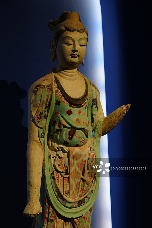 敦煌彩塑 中国敦煌石窟保护研究基金会成立三十周年敦煌文化艺术公益展图片素材