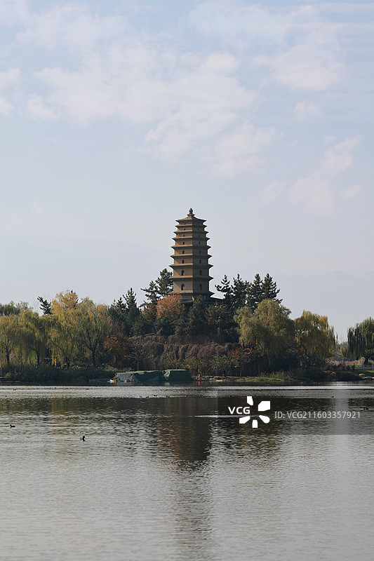 渼陂湖图片素材