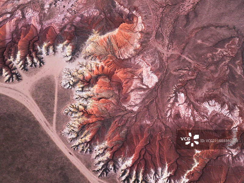 内蒙古锡林郭勒盟丹霞地貌·大红山图片素材