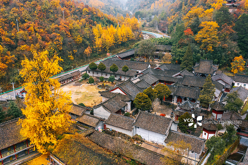 汉中留坝县张良庙图片素材