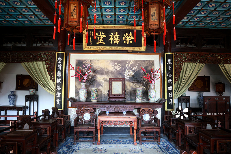 正定古城荣国府图片素材