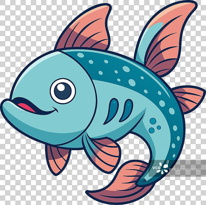 腔棘鱼笑得好可爱图片素材