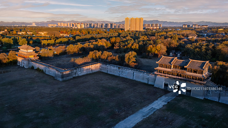 涿州影视城航拍图片素材