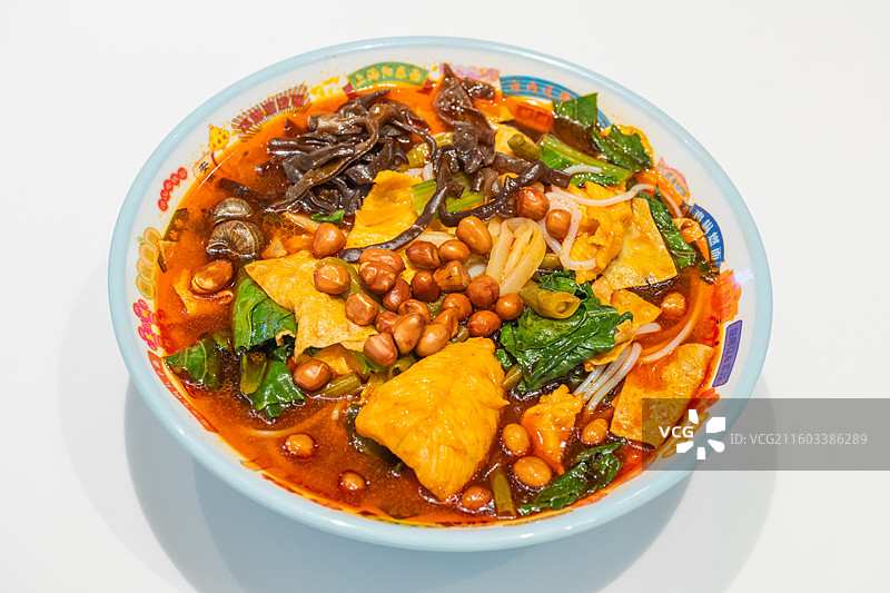 广西柳州螺蛳粉 特写图片素材