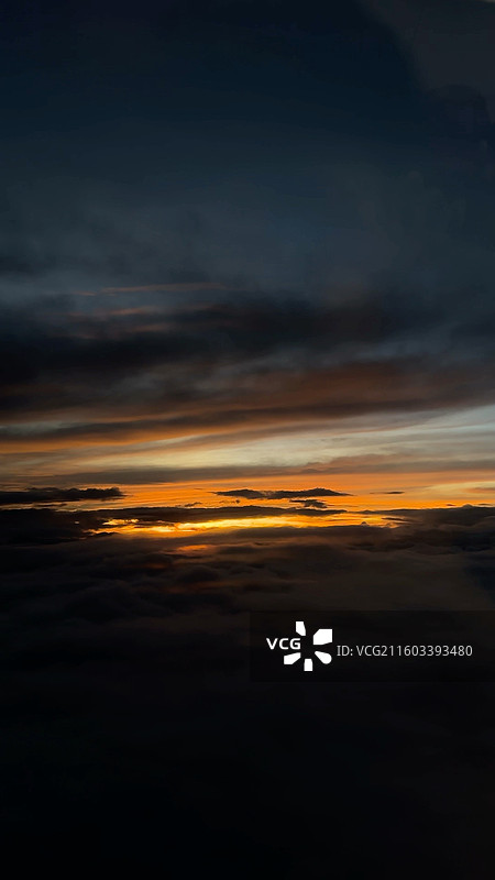 飞机上的日落图片素材