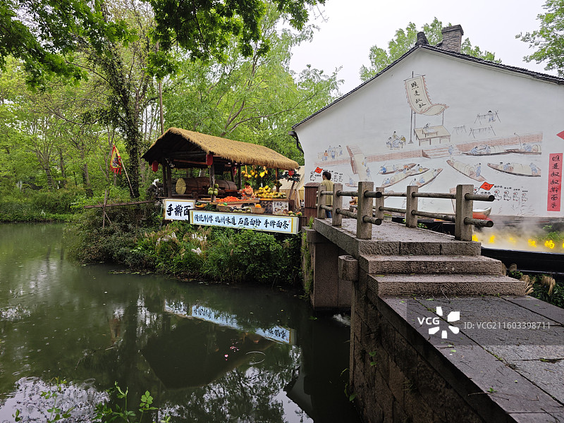 西溪湿地水面图片素材