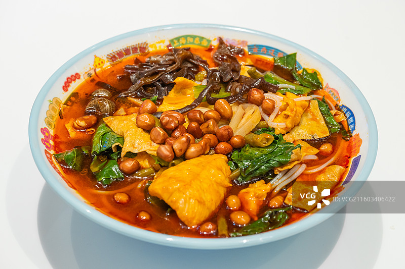 广西柳州螺蛳粉 特写图片素材