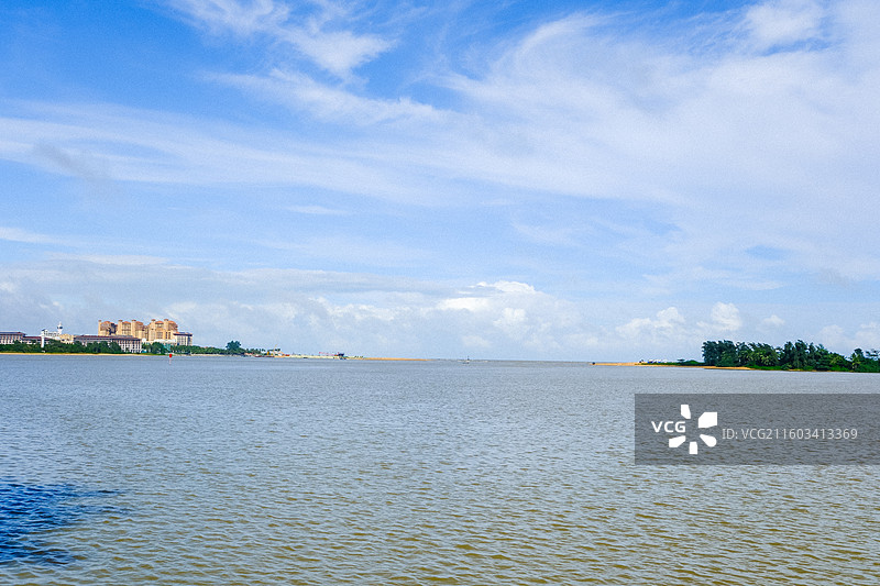 中国海南省琼海市博鳌亚洲论坛主会场大楼，博鳌亚洲论坛国际会议中心，博鳌东屿岛国家级旅游度假区图片素材