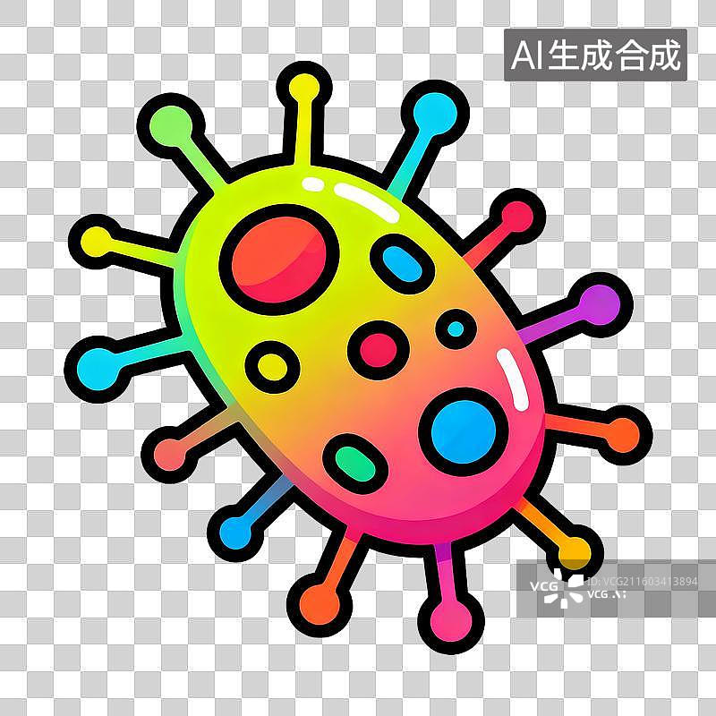 【AI数字艺术】细菌病毒微生物图片素材