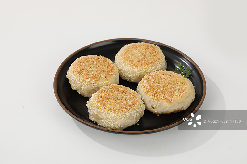 椒盐烧饼4个图片素材