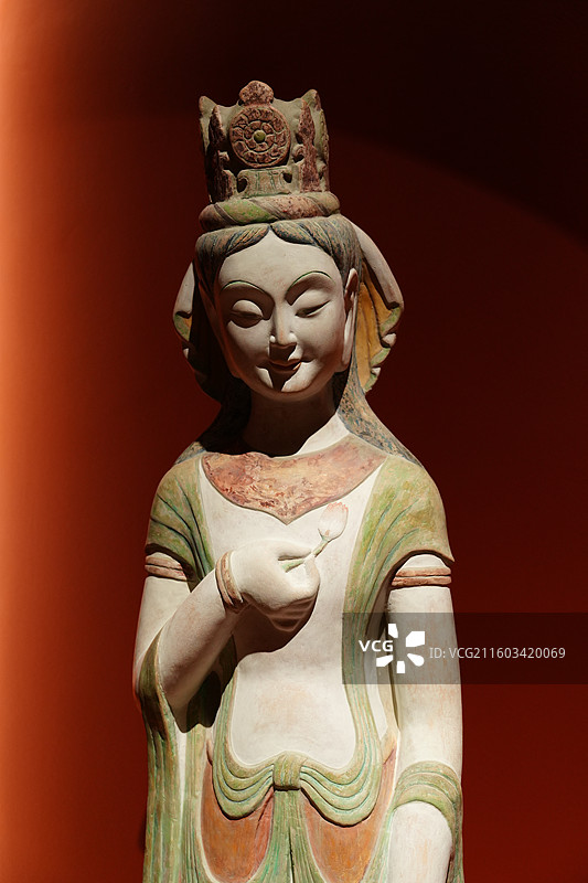 敦煌彩塑 中国敦煌石窟保护研究基金会成立三十周年敦煌文化艺术公益展图片素材