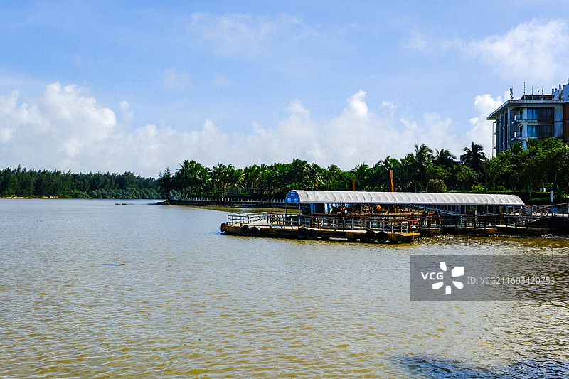 中国海南省琼海市博鳌亚洲论坛主会场大楼，博鳌亚洲论坛国际会议中心，博鳌东屿岛国家级旅游度假区图片素材