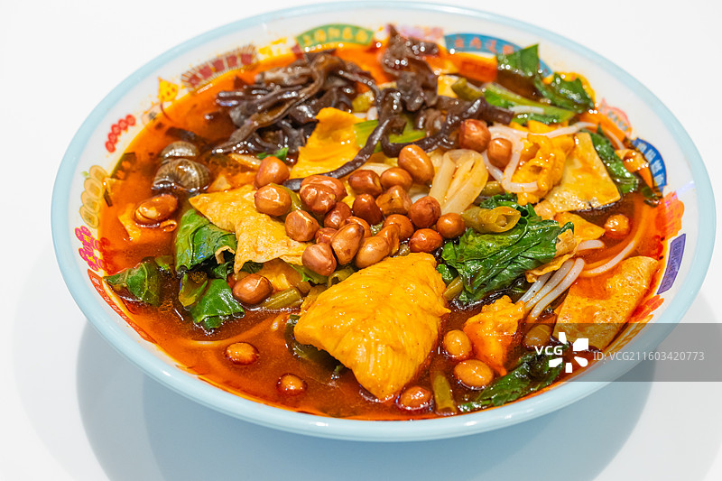 广西柳州螺蛳粉 特写图片素材