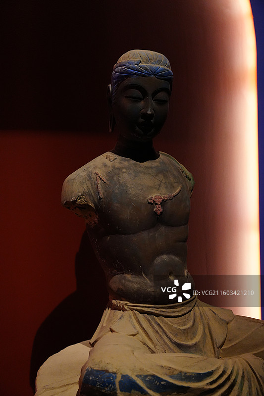 敦煌彩塑 中国敦煌石窟保护研究基金会成立三十周年敦煌文化艺术公益展图片素材