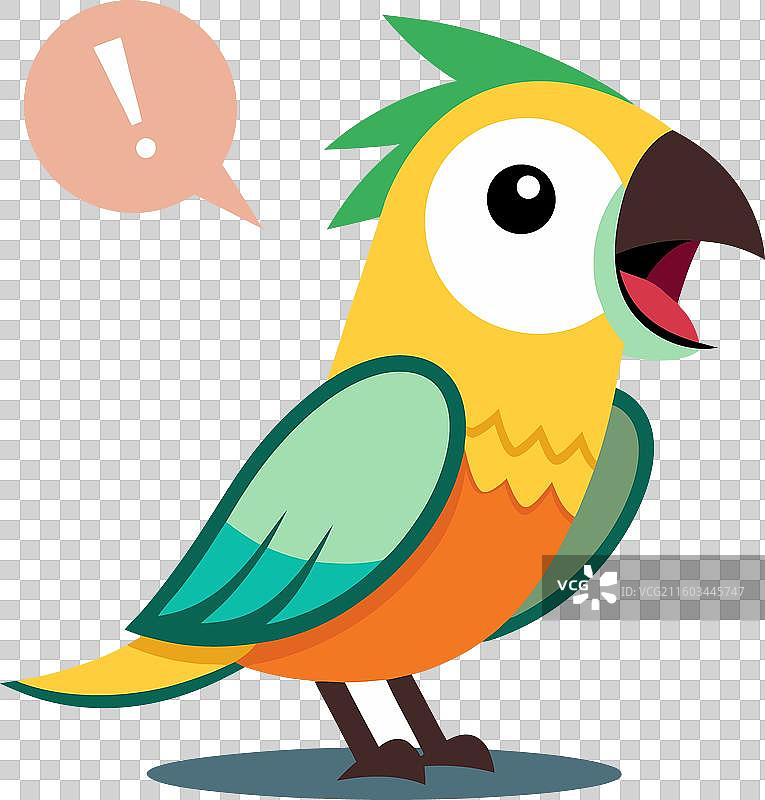 可爱的小金太阳鹦鹉在说话图片素材