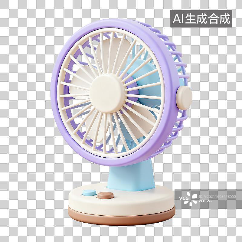 【AI数字艺术】小巧多彩桌面风扇图片素材