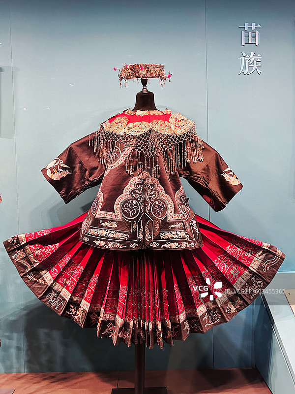 湖南博物馆藏品 苗族服饰图片素材