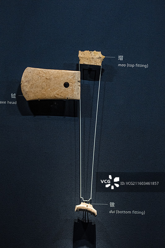良渚文化 玉权杖 上海市青浦区福泉山遗址出土 上海博物馆图片素材