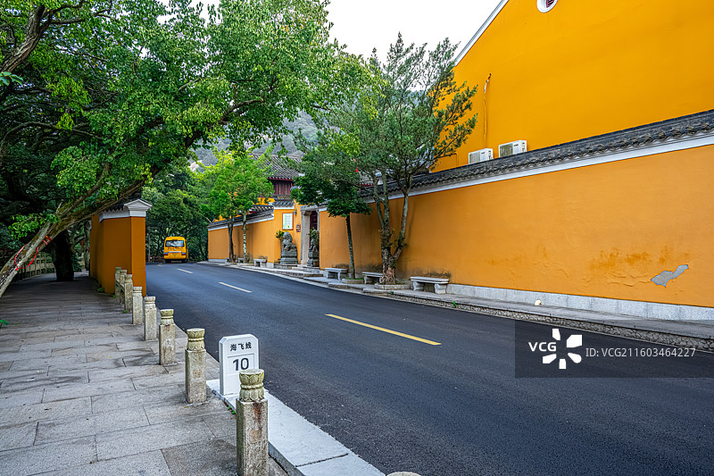 普陀山海天佛国 祥慧净院 普陀山环岛公路法音路海飞线 祥慧庵 尼姑庵图片素材